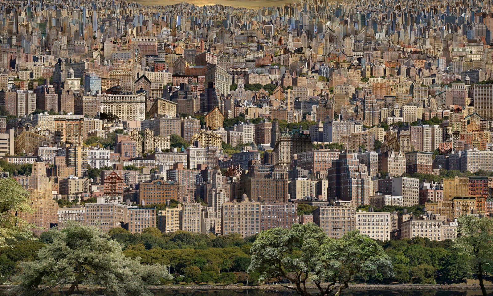 Jean-François Rauzier, Upper West Side Veduta, 2013