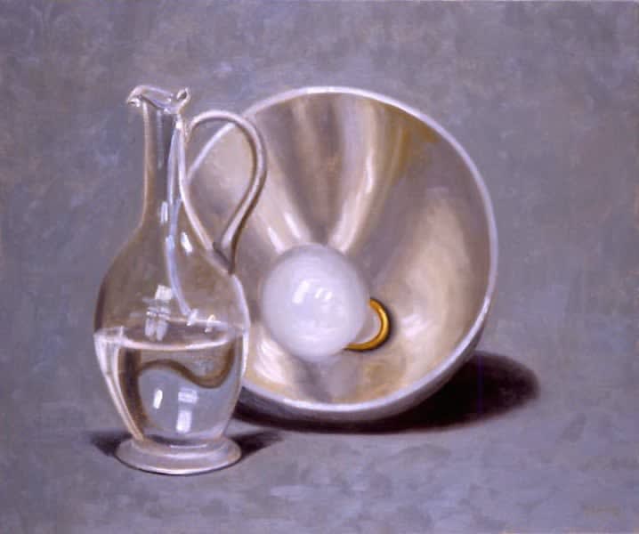 Stephen Mckenna, Lamp with glass jug, 2005