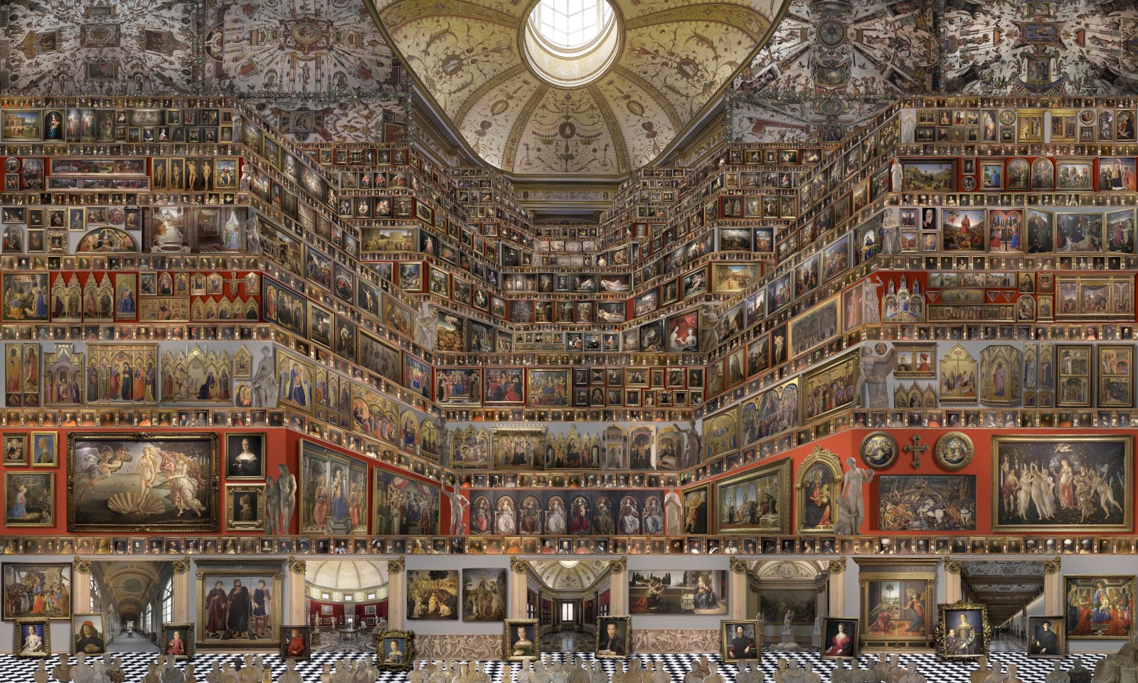 Jean-François Rauzier, Uffizi Gallery, Florence, 2022