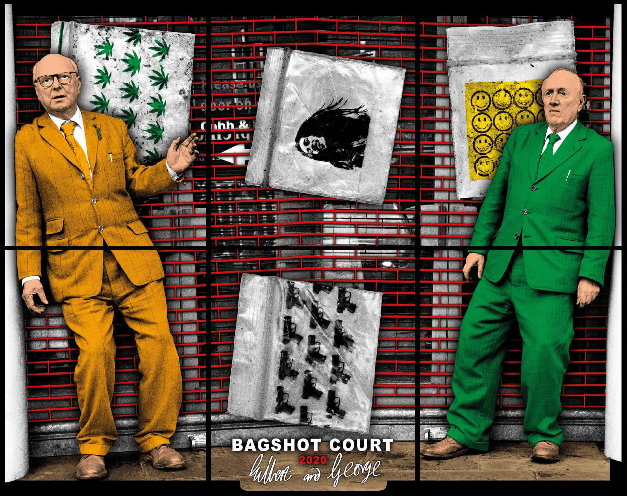 Gilbert & George, Bagshot Court, 2020