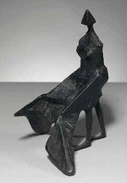 Lynn Chadwick, Maquette IX Walking Woman in Wind, 1986, cast by Pangolin 1987