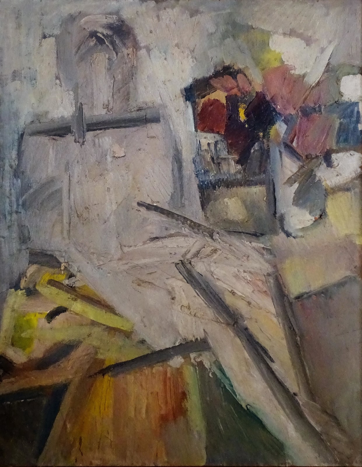 Dorothy Mead, Seated figure with still life, 1960