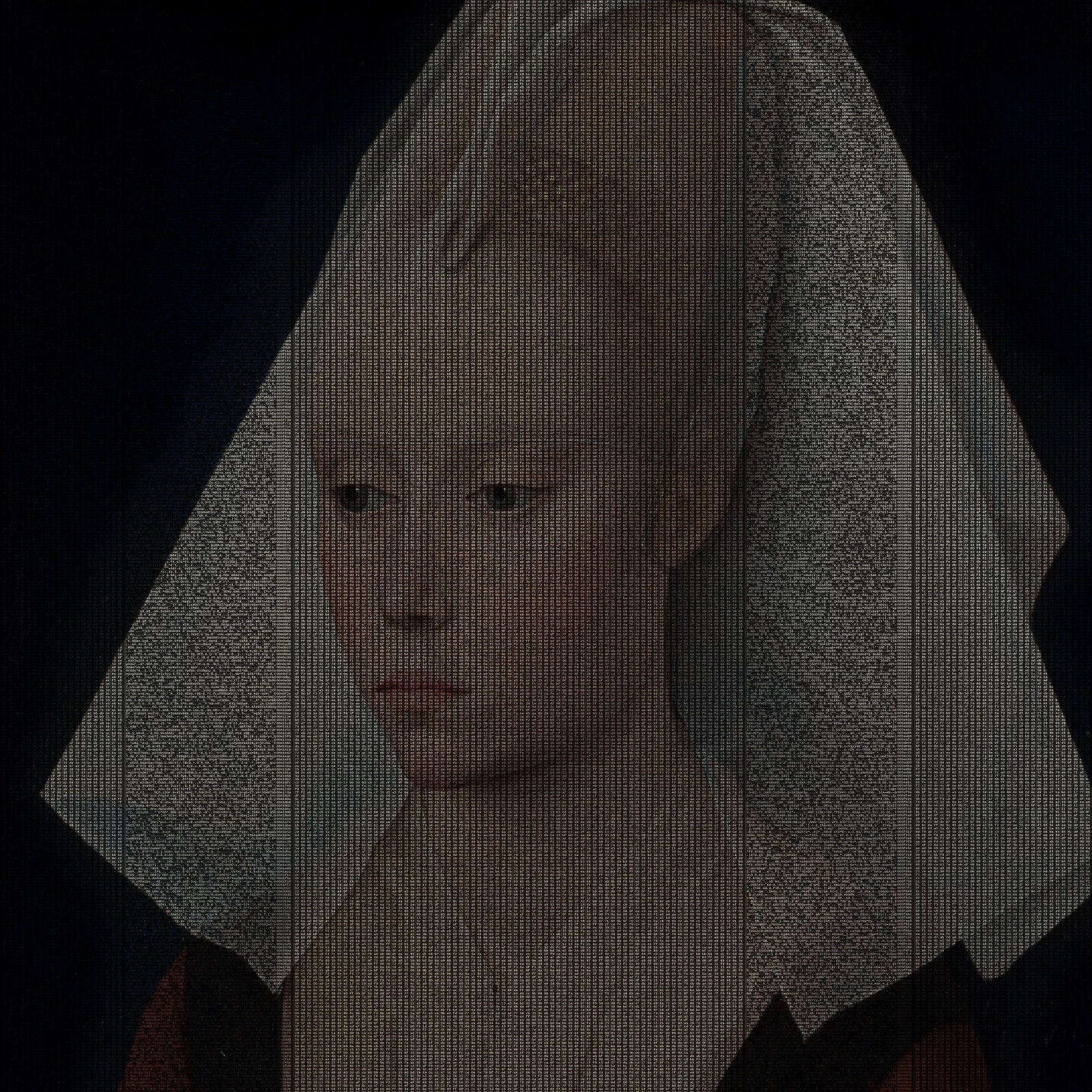 Jean-François Rauzier, Rogier van der Weyden, Portrait d'une jeune femme, c.1460, 2013