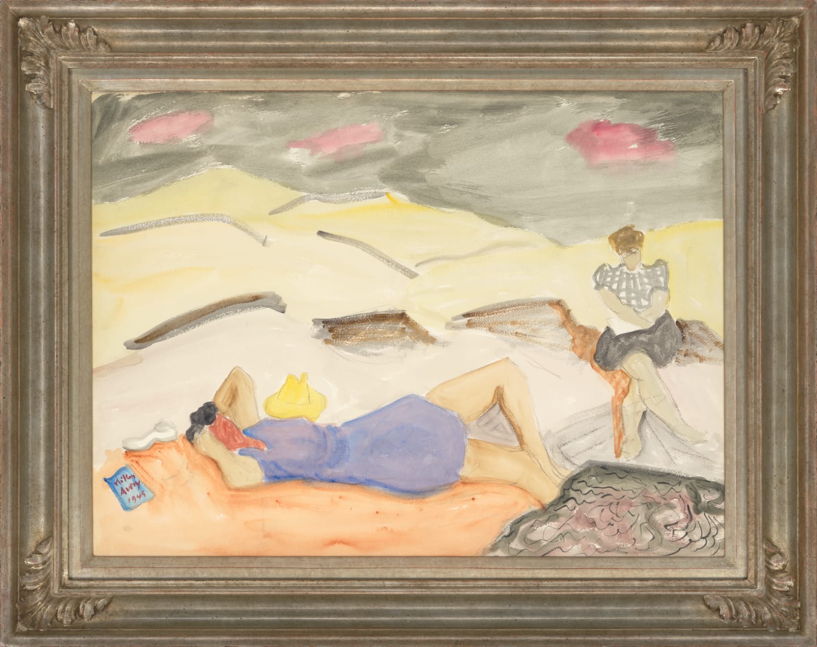 Milton Avery, Sketcher on the Rocks, 1945