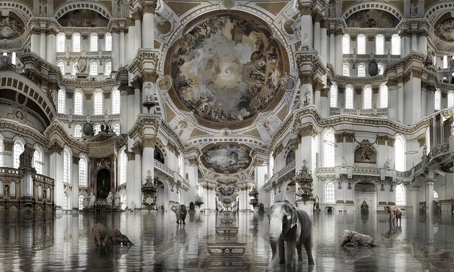 Jean-François Rauzier, Wiblingen Kirche Desat, 2022