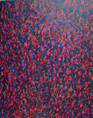 Lutz Becker, Red Signs on Blue [December 1998], 1998