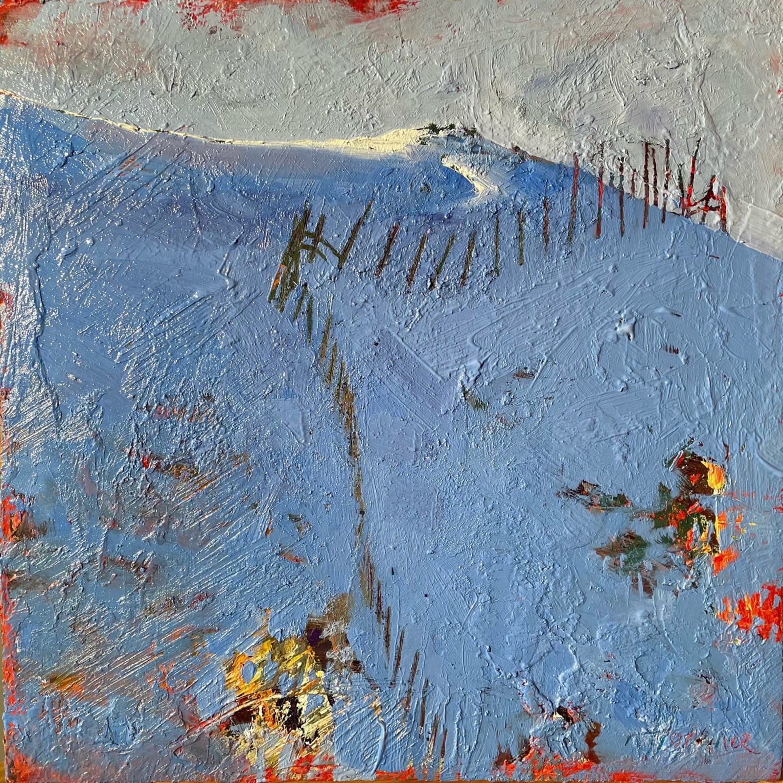 Nathan Florence, Deer Fence Winter (Red Butte), 2022