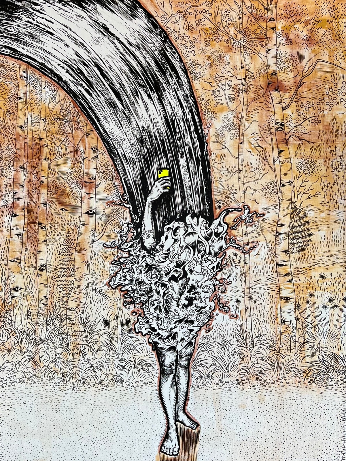 Jiyoun Lee-Lodge, Waterman - In The Woods #3, 2022
