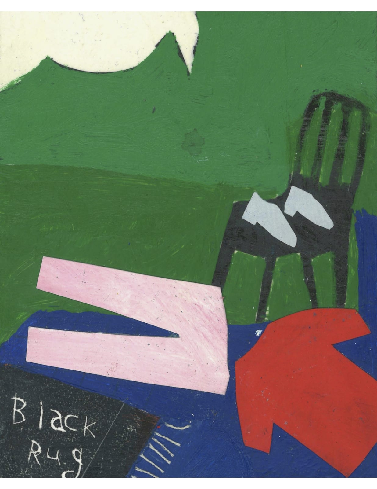 Mitch Mantle, Black Rug, 2020