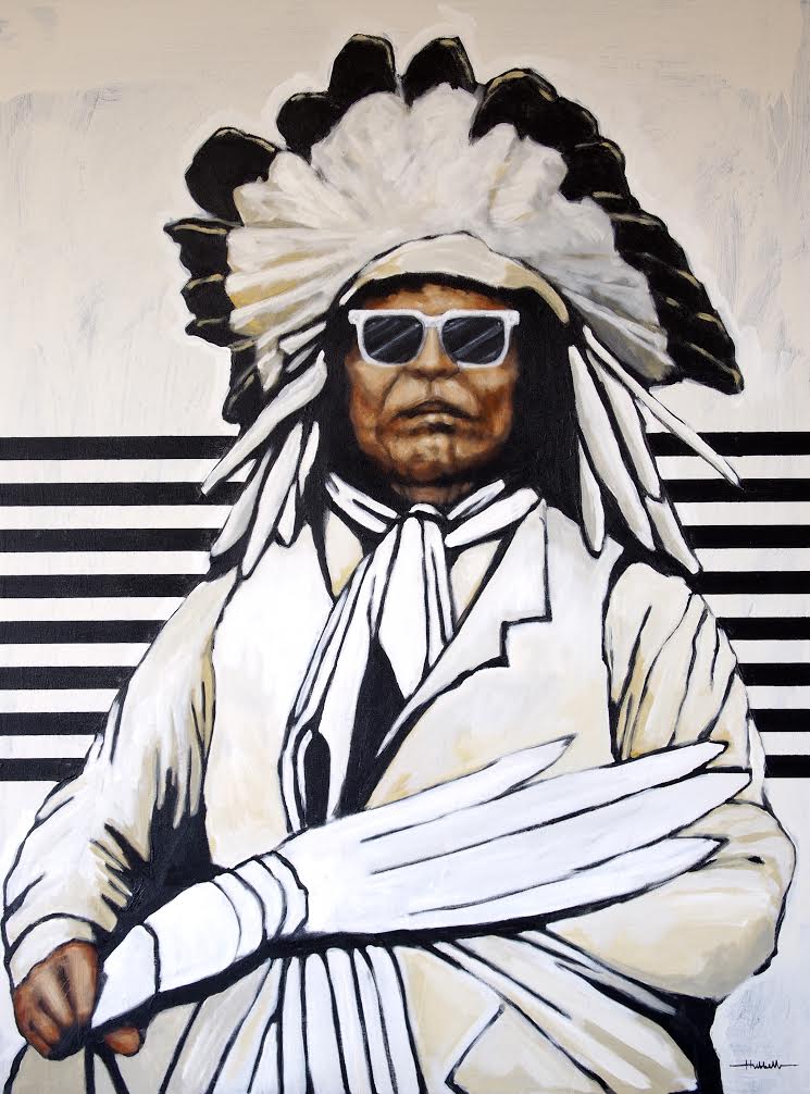 Patrick Dean Hubbell, Turning Eagle in Black and White, 2015