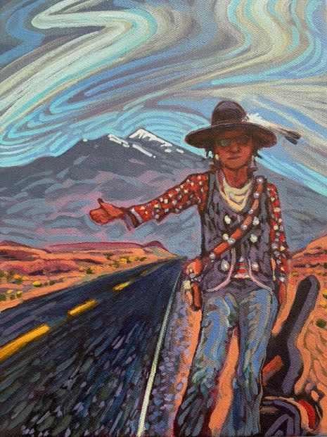 Shonto Begay, Rhythms on of the Edge of Rez, 2021