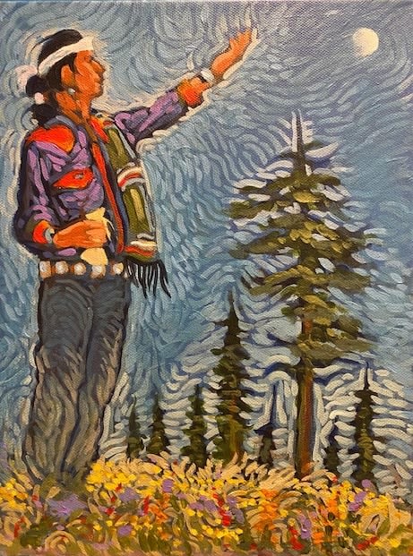 Shonto Begay, Ponderosa Prayer, 2021