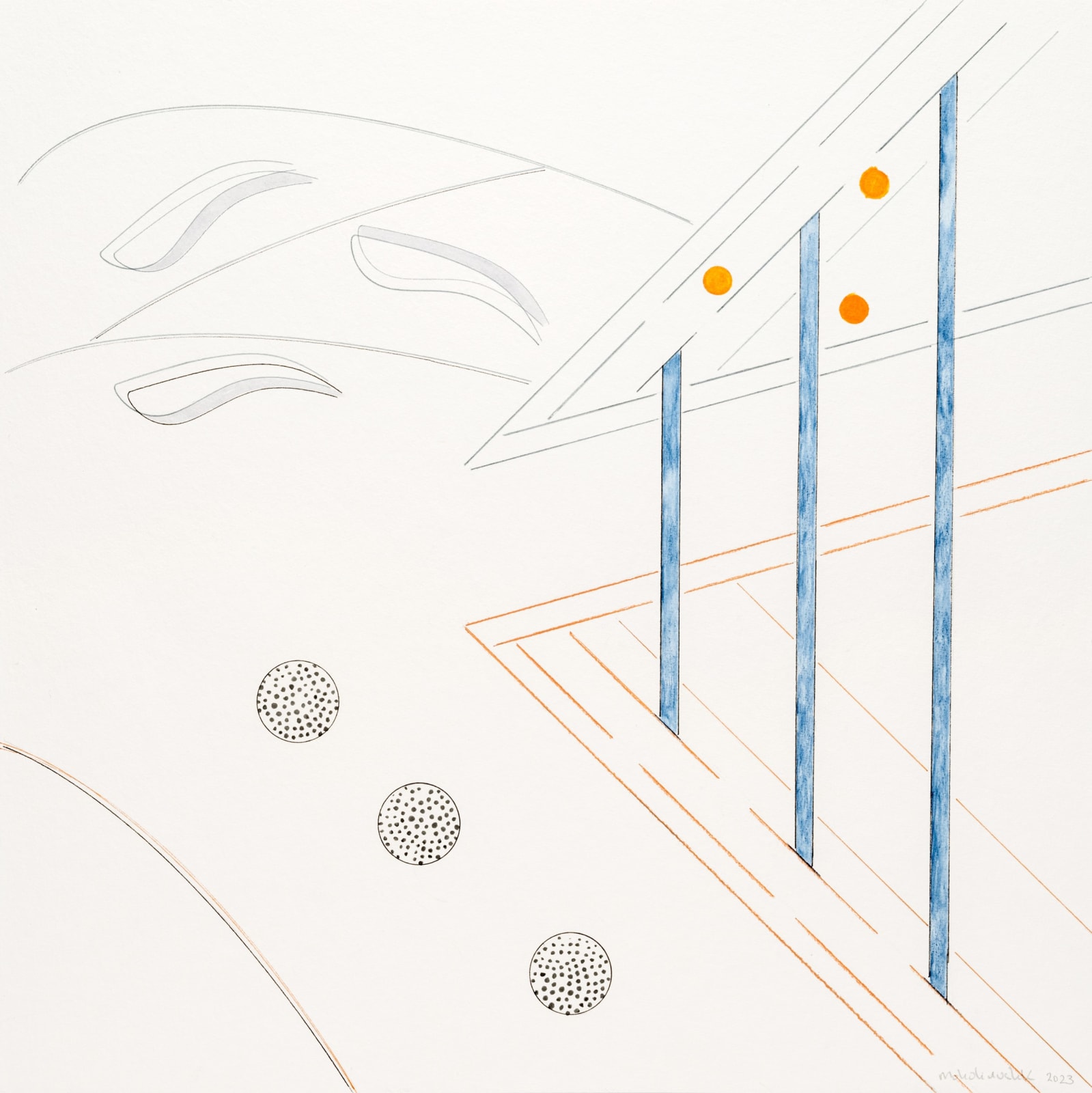 moholinushk, Aeugst, vue de mon atélier, 2023