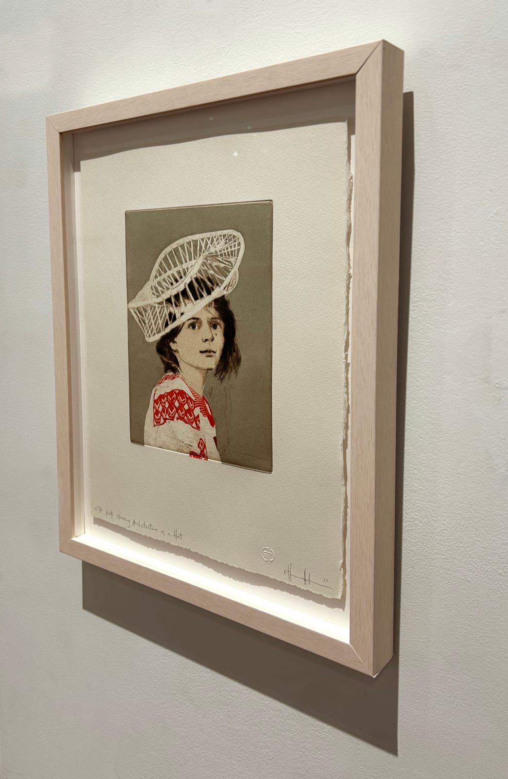 Ellen Heck, Kate Wearing a Möbius Strip as a Hat