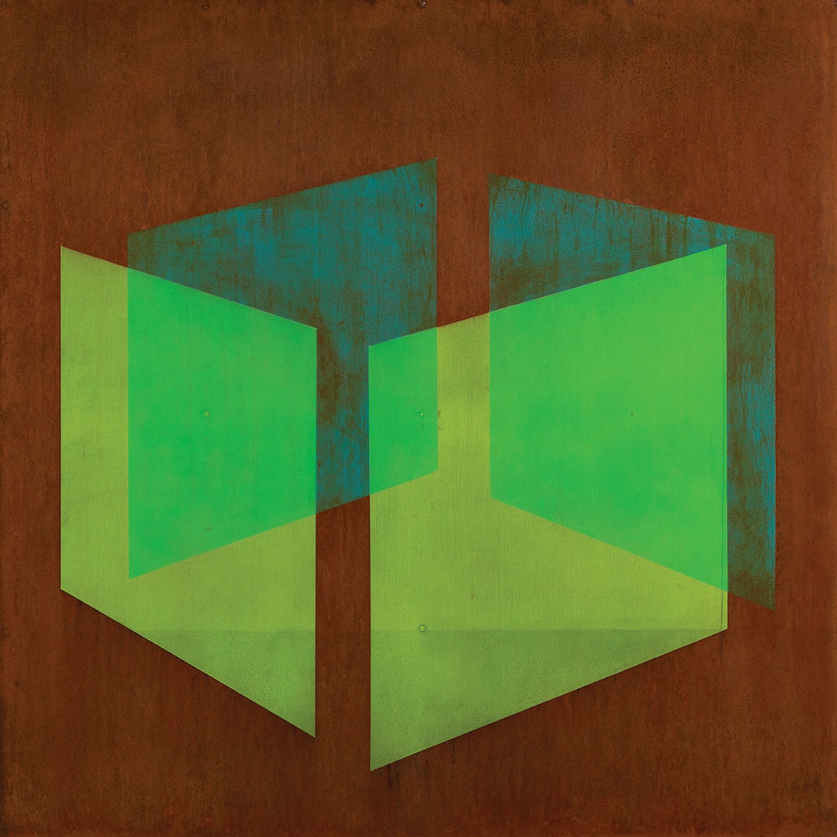 Hoss Haley, Topography Painting #2 (blue/green), 2022
