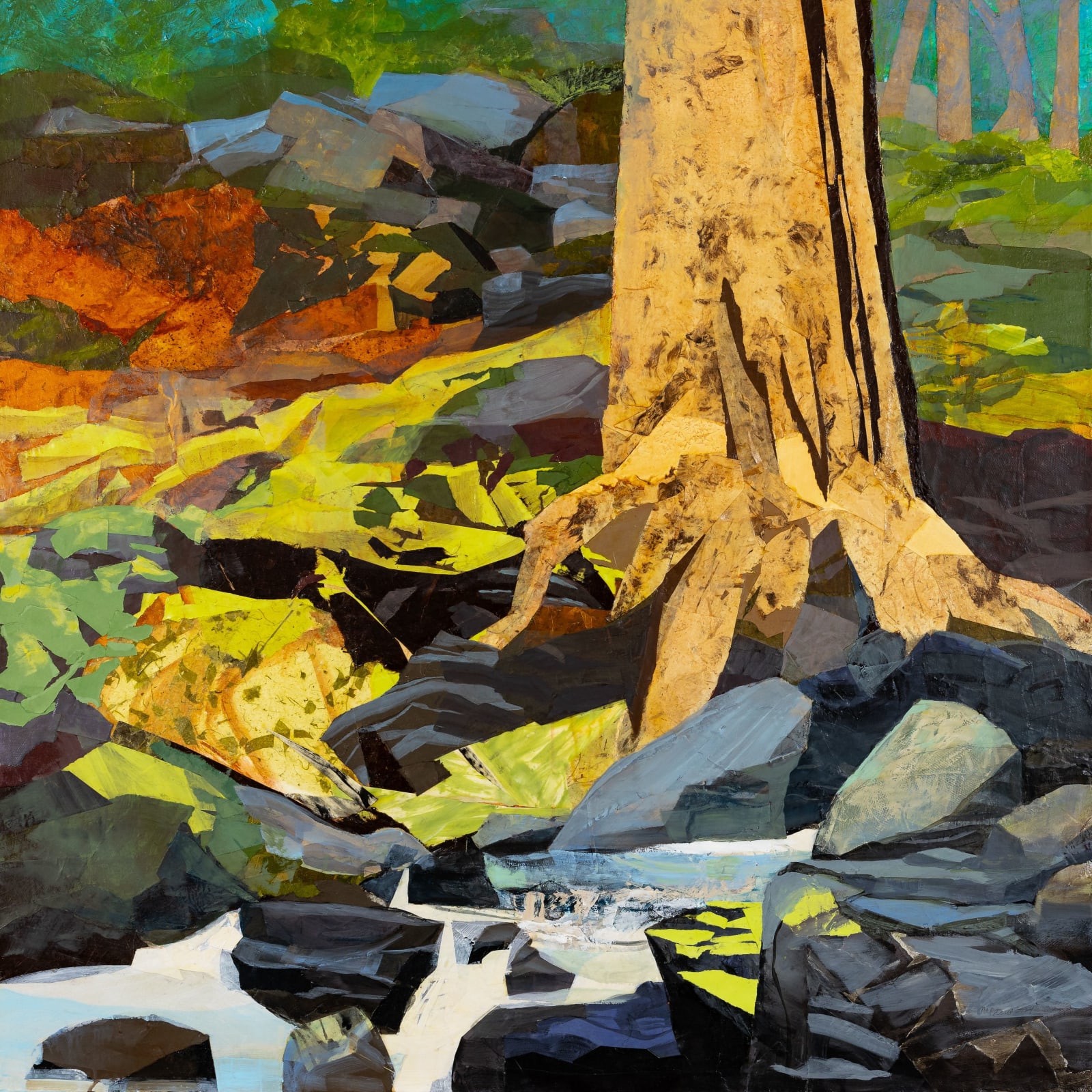 Mariella Bisson, Tree Growing, Brook Flowing