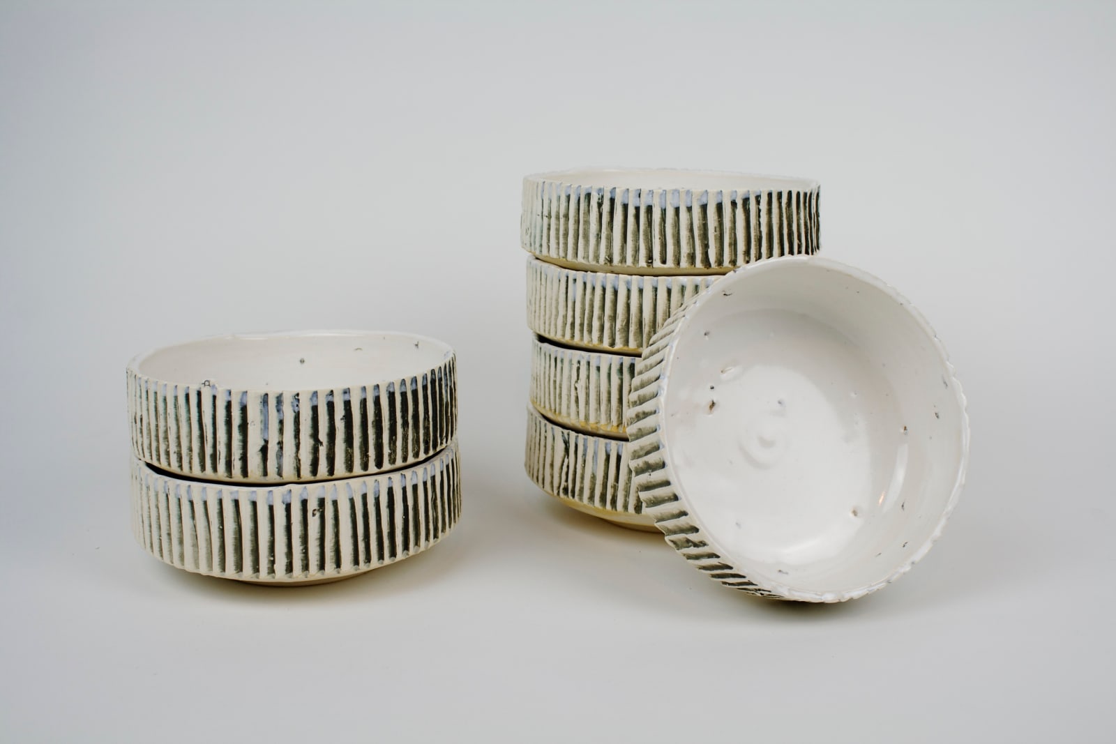 Ani Kasten, White Winter Landscape Bowls