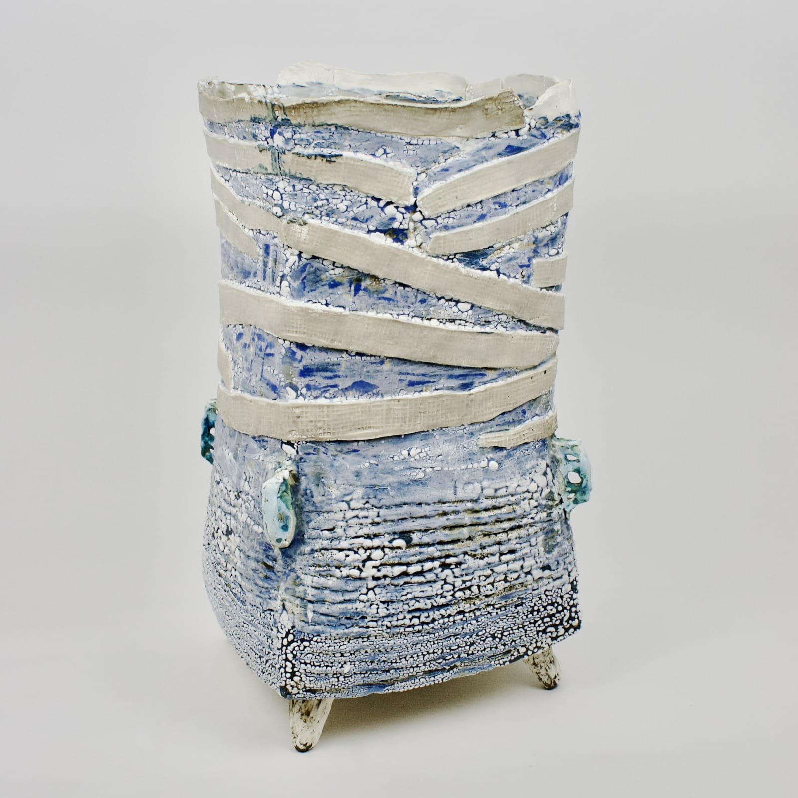 Ani Kasten, Tall Footed Vessel with Bandages