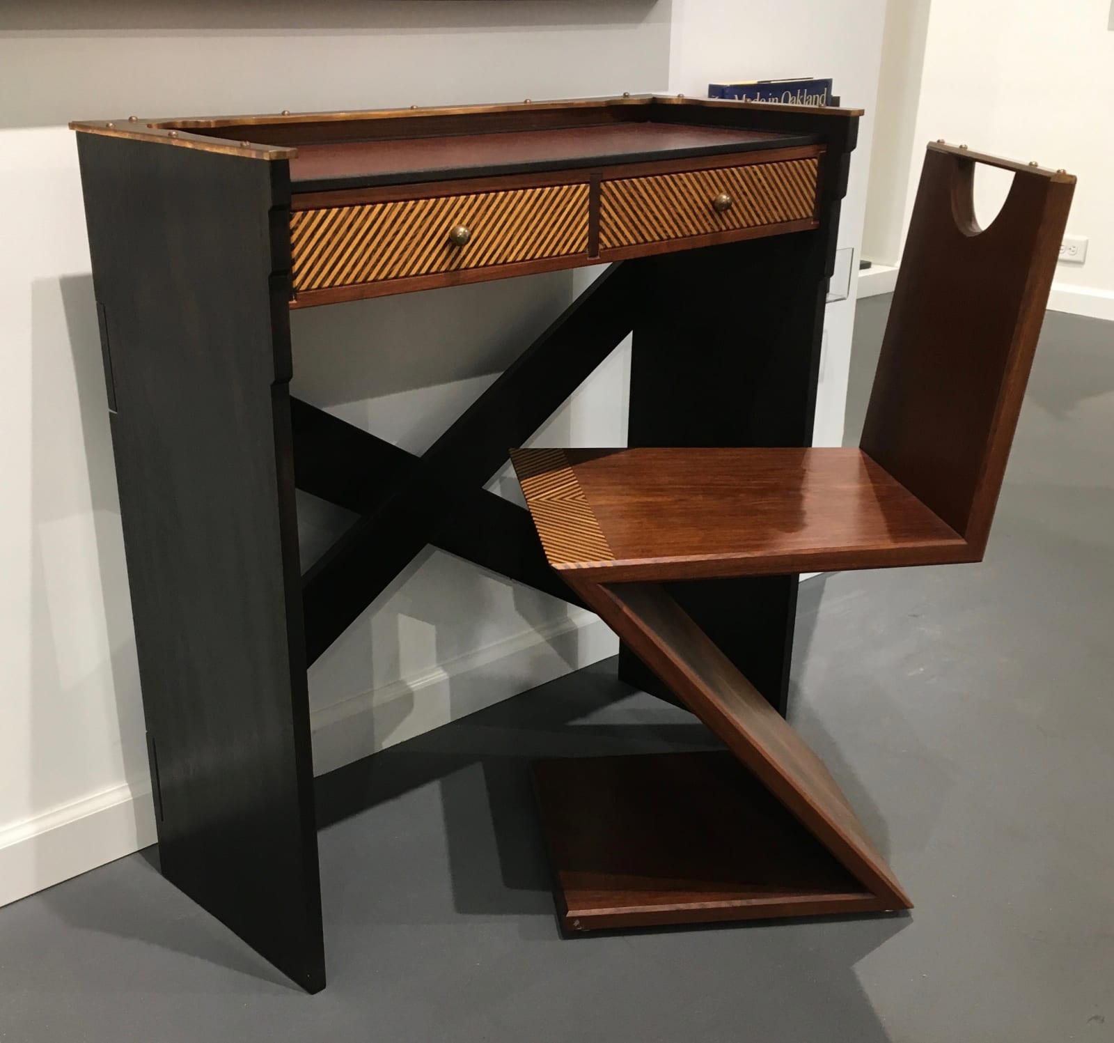Garry Knox Bennett (1934–2022), Little Desk with Matching Z Chair