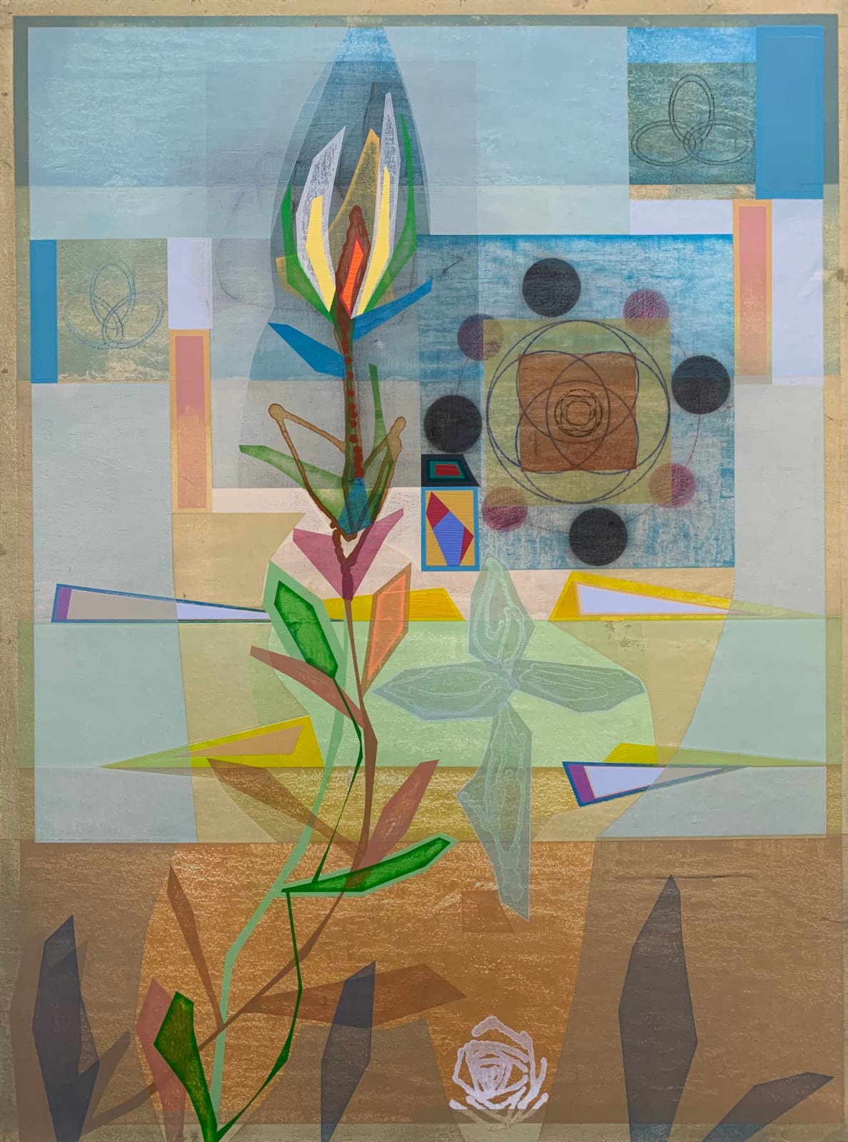 Michael Barringer, Organic Geometry (Bloom With Mandala)