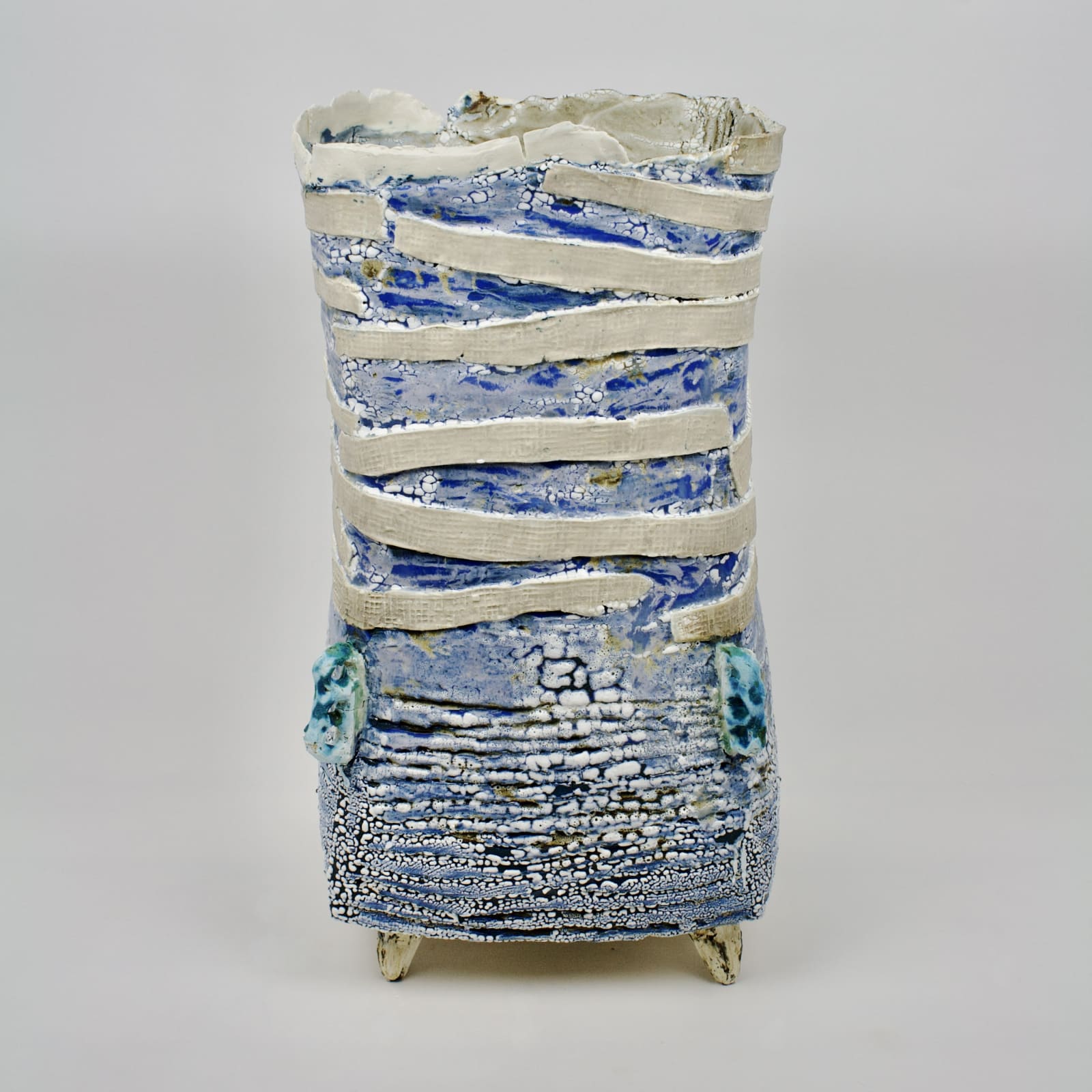 Ani Kasten, Tall Footed Vessel with Bandages