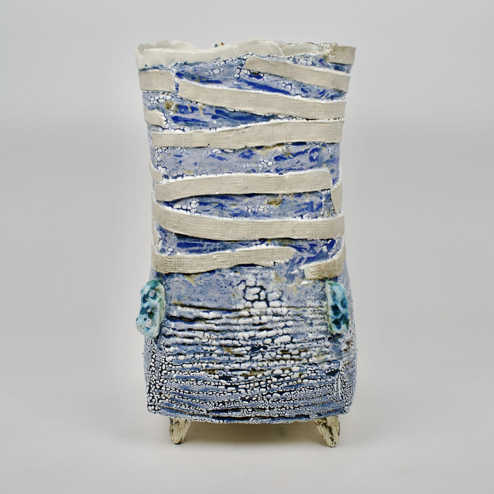 Ani Kasten, Tall Footed Vessel with Bandages