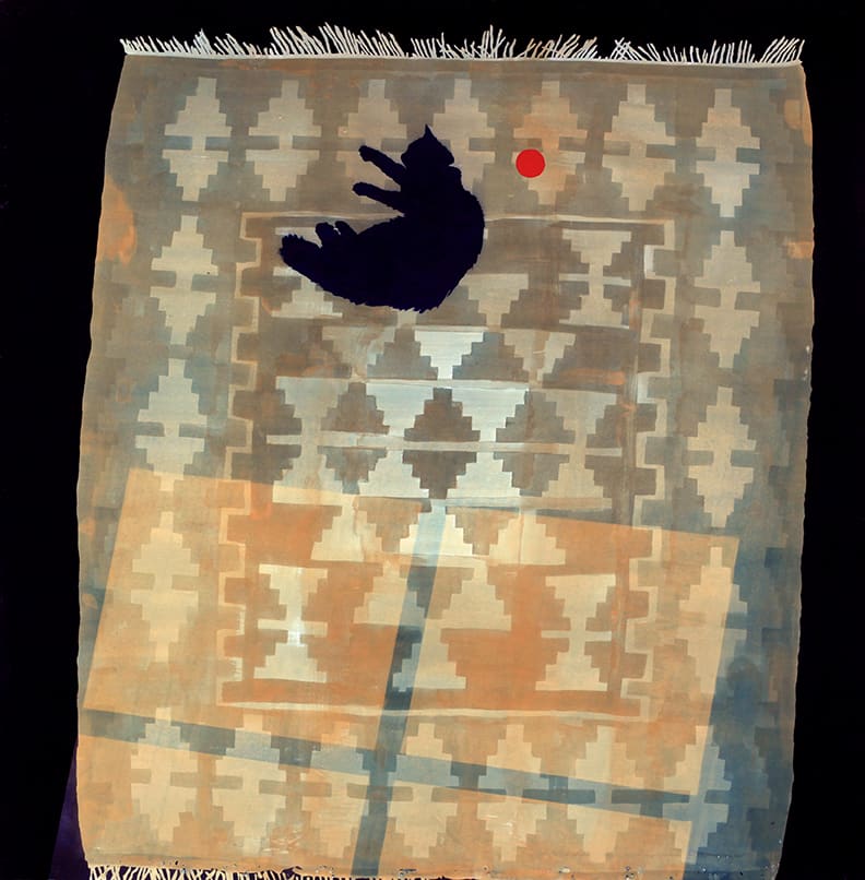 Casey Roberts, Cat on a Rug with Ball