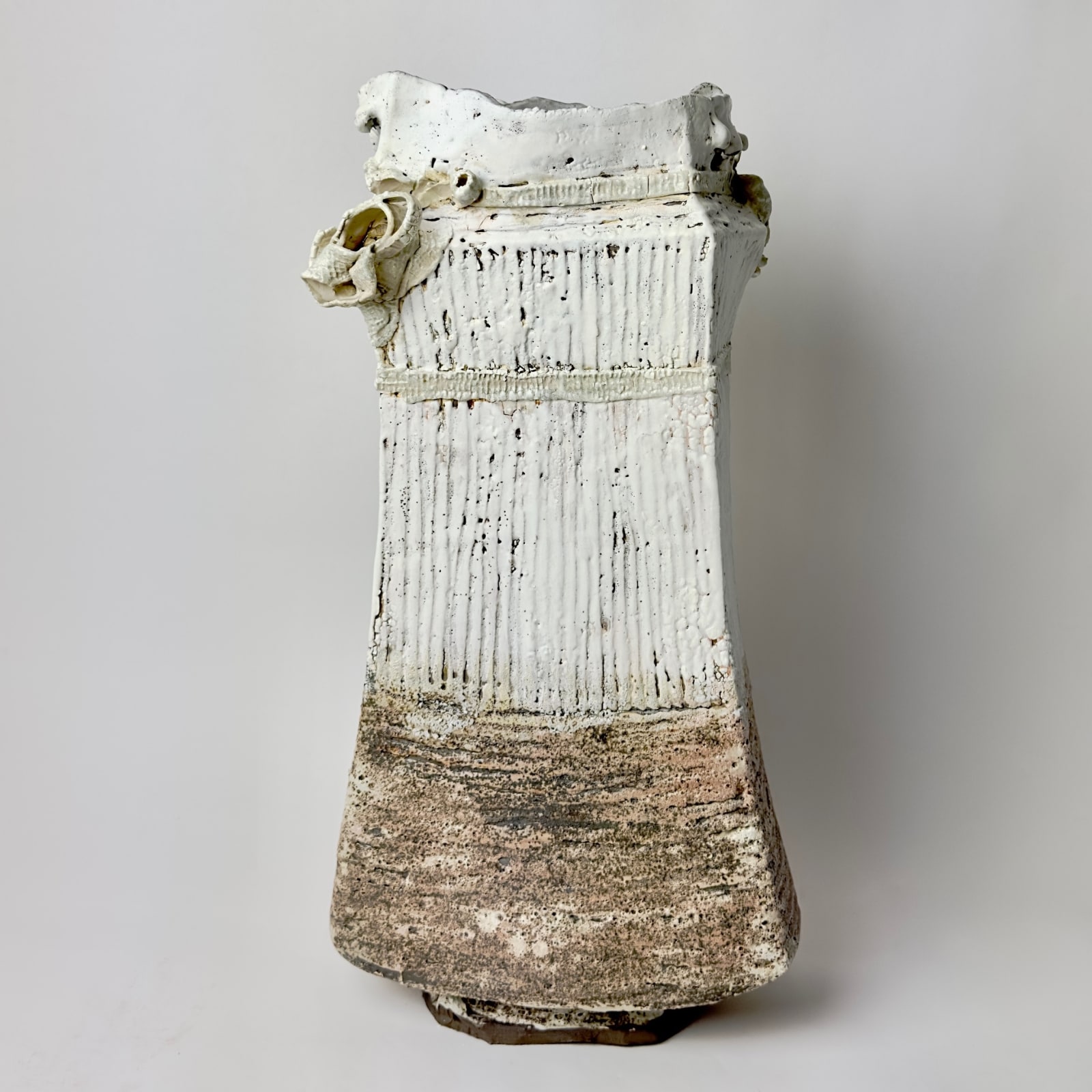 Ani Kasten, Tall Vessel with Porcelain RIbbons