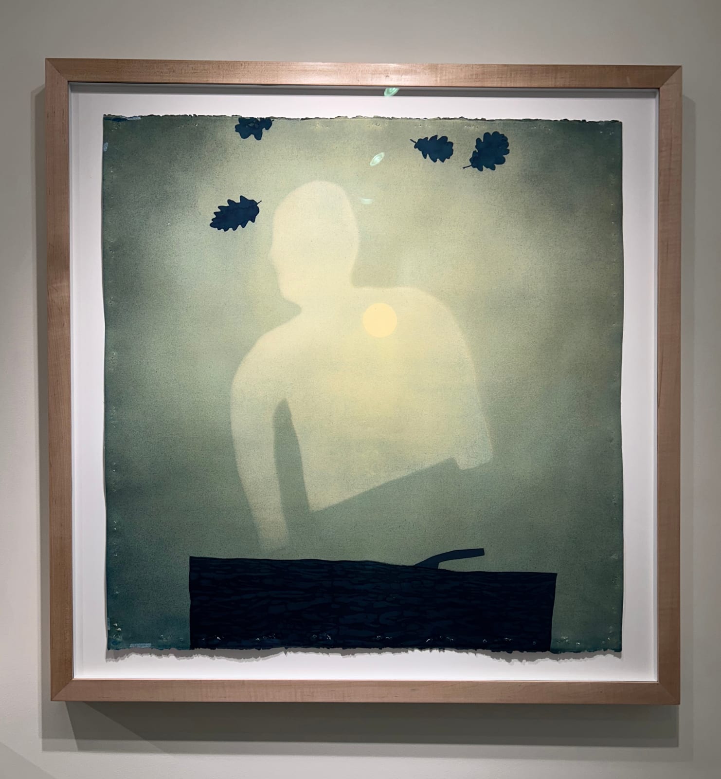 Casey Roberts, Sunlight shines through and reveals a ghost in the side yard