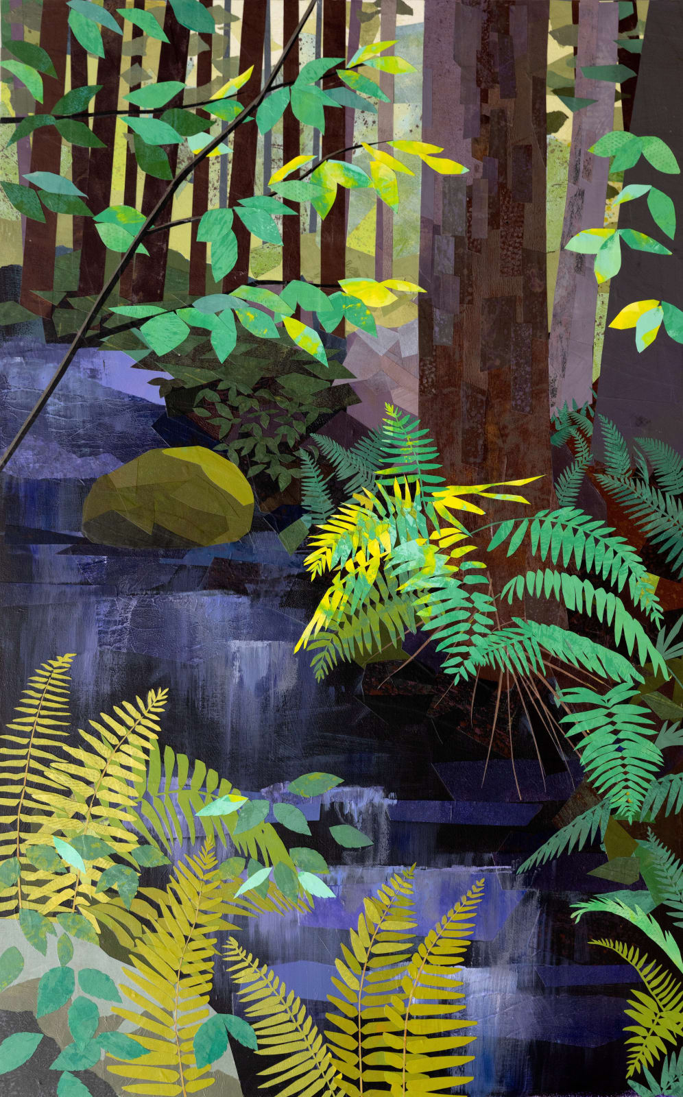 Meg Lagodzki, Hidden Spring with Ferns