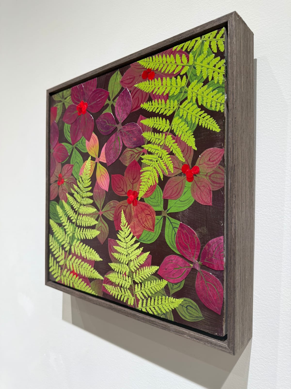 Meg Lagodzki, Northwoods: Lady Ferns and Bunchberry Dogwood #2