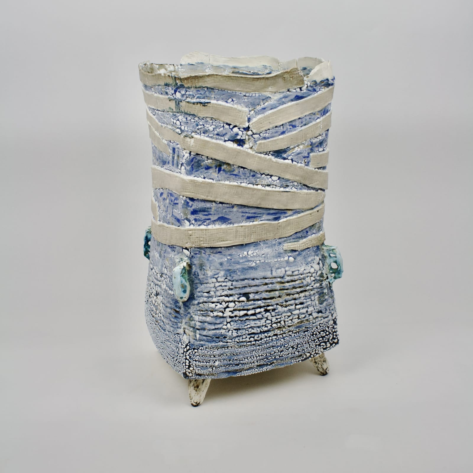 Ani Kasten, Tall Footed Vessel with Bandages