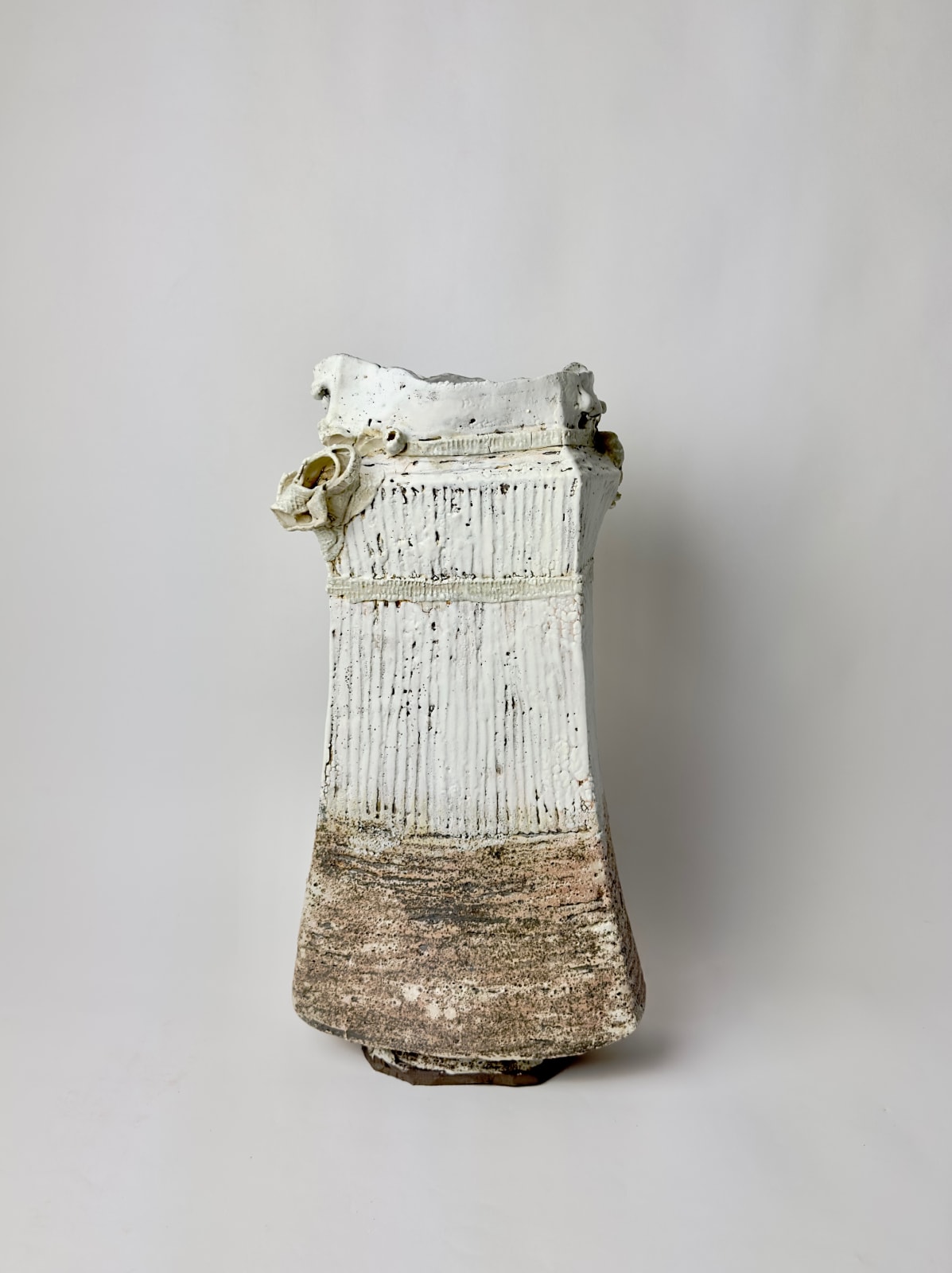 Ani Kasten, Tall Vessel with Porcelain RIbbons