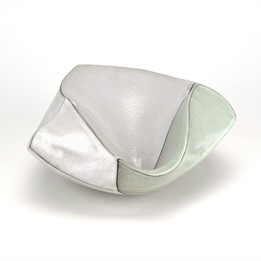 Jerilyn Virden, Facet Bowl, White and Bermuda