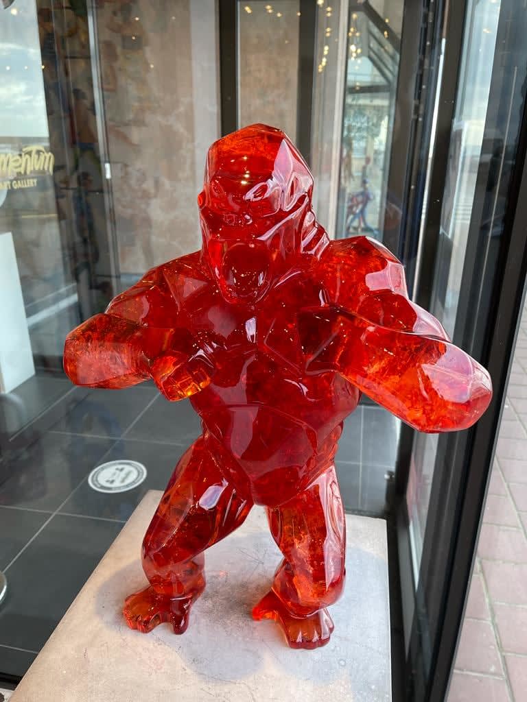 Richard Orlinski, Wild Kong Rouge Cristal