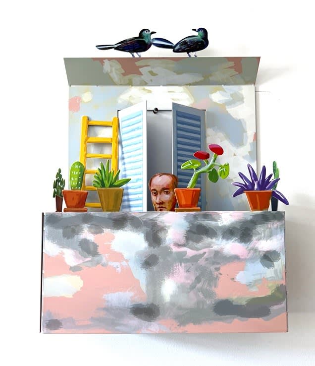 David Gerstein, Balcony with Man