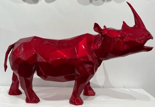Richard Orlinski, Rhinoceros rouge Flamme