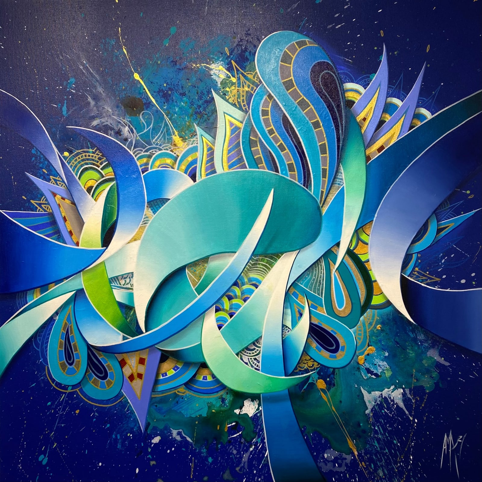 Amaury Dubois, Peon in the blue Momentum Art Gallery