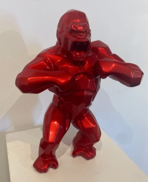 Richard Orlinski, Wild Kong Rouge Flamme