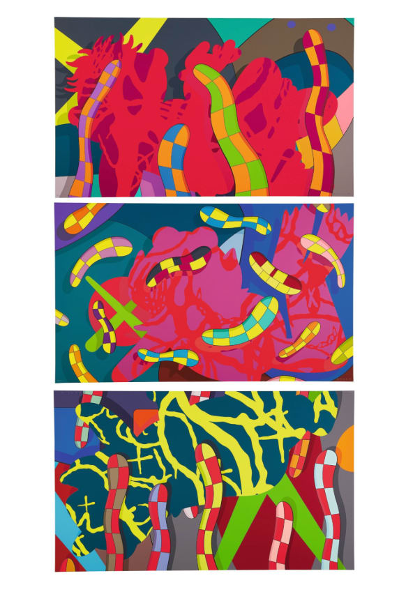 KAWS, Lost Time, Alone Again, Far Far Down (Set of 3) , 2018