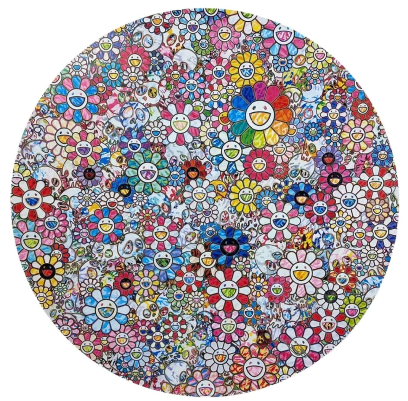 Takashi Murakami, Paradise in a flower field, 2023