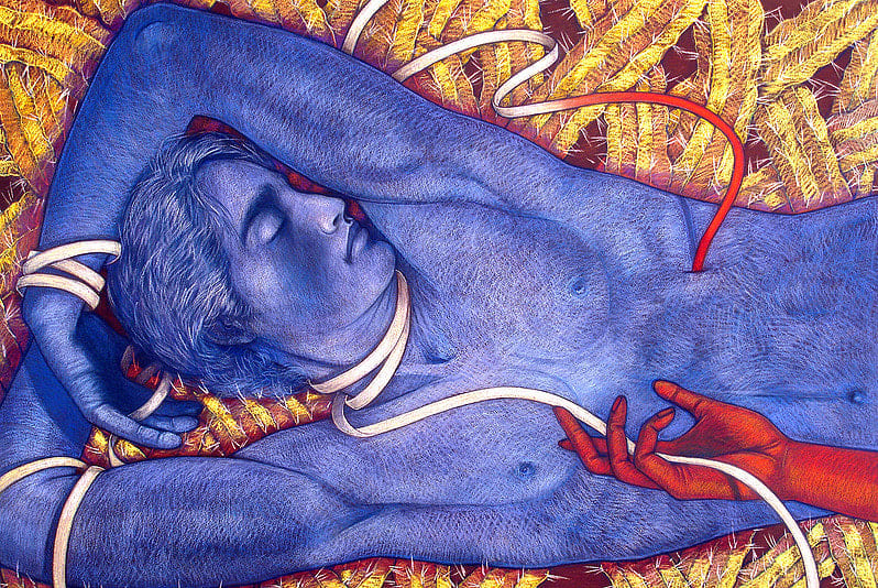 Judithe Hernández, The Seduction of Adam, 2010