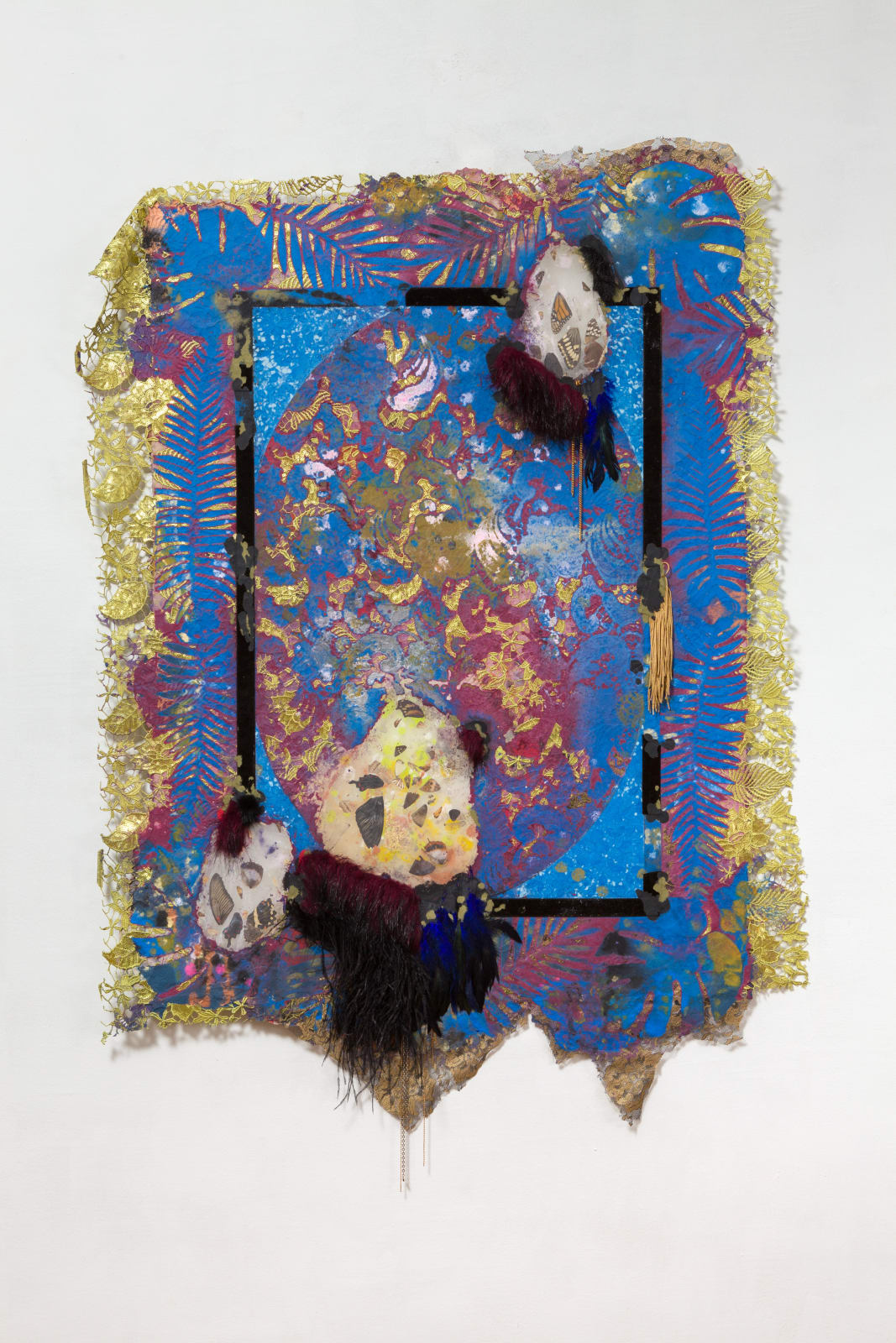 Lina Puerta, Untitled (Blue + Red/Tapestries Series), 2016