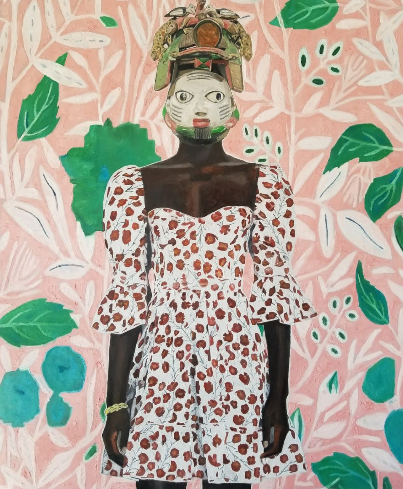 Wole Lagunju, The Figurine, 2021