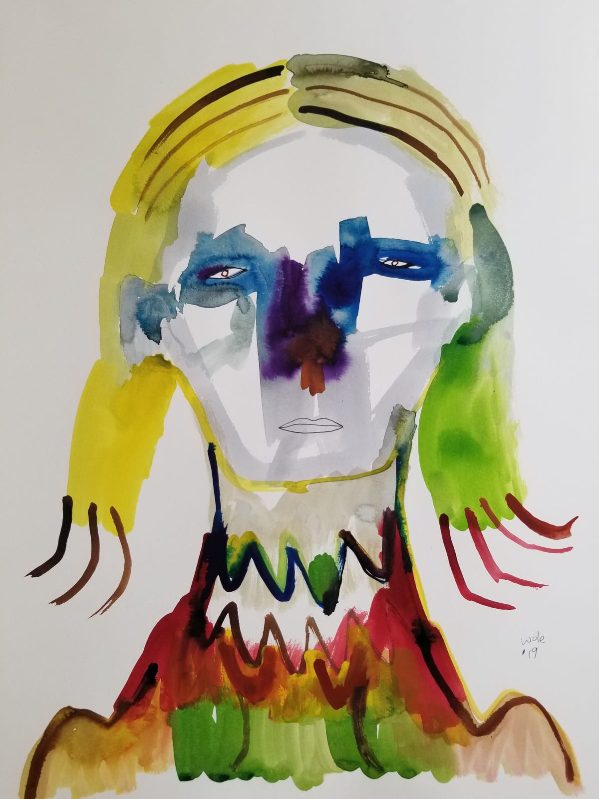 Wole Lagunju, Portrait of a Feminist, 2020
