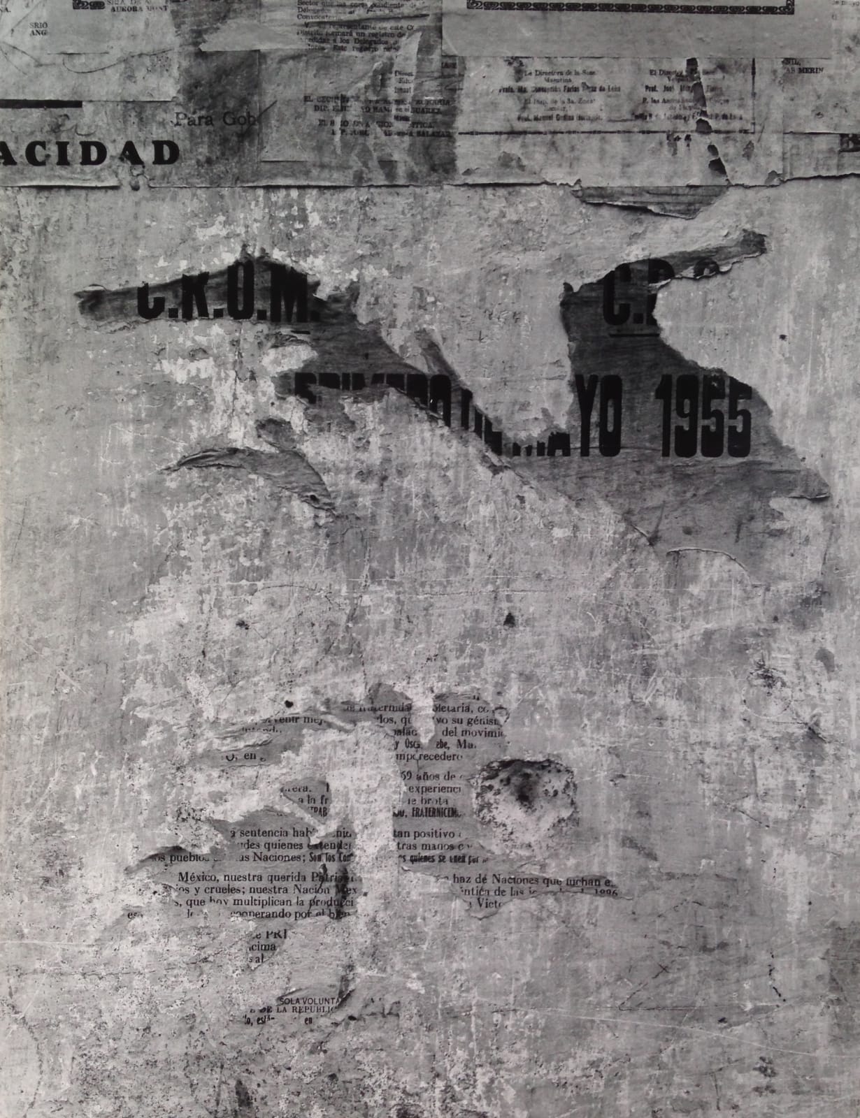 Aaron Siskind, Morelia 8, 1955