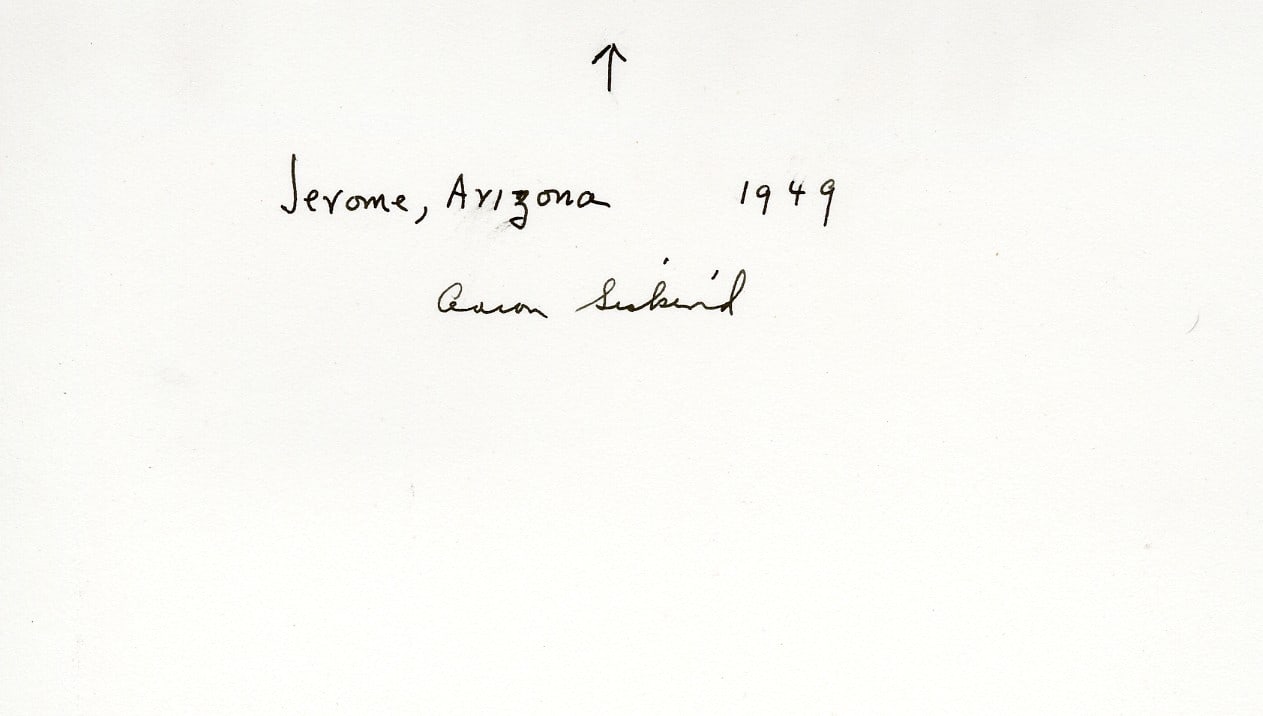 Aaron Siskind, Jerome, Arizona, 1949