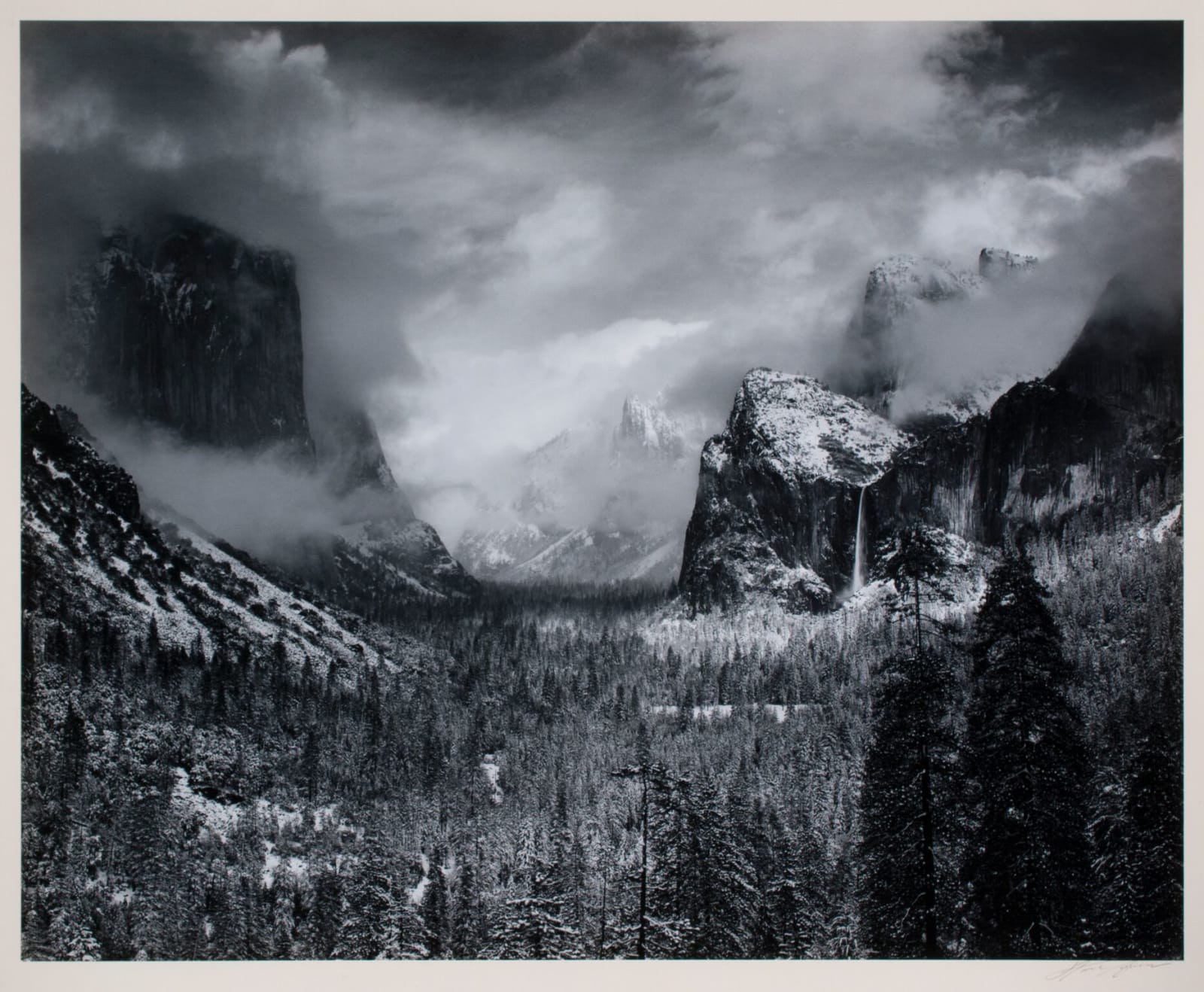 Ansel Adams, Clearing Winter Storm, Yosemite Valley, CA, 1944