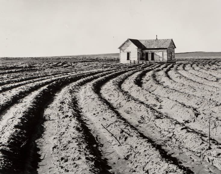 Dorothea Lange, Tractored Out, Childress County, 1938