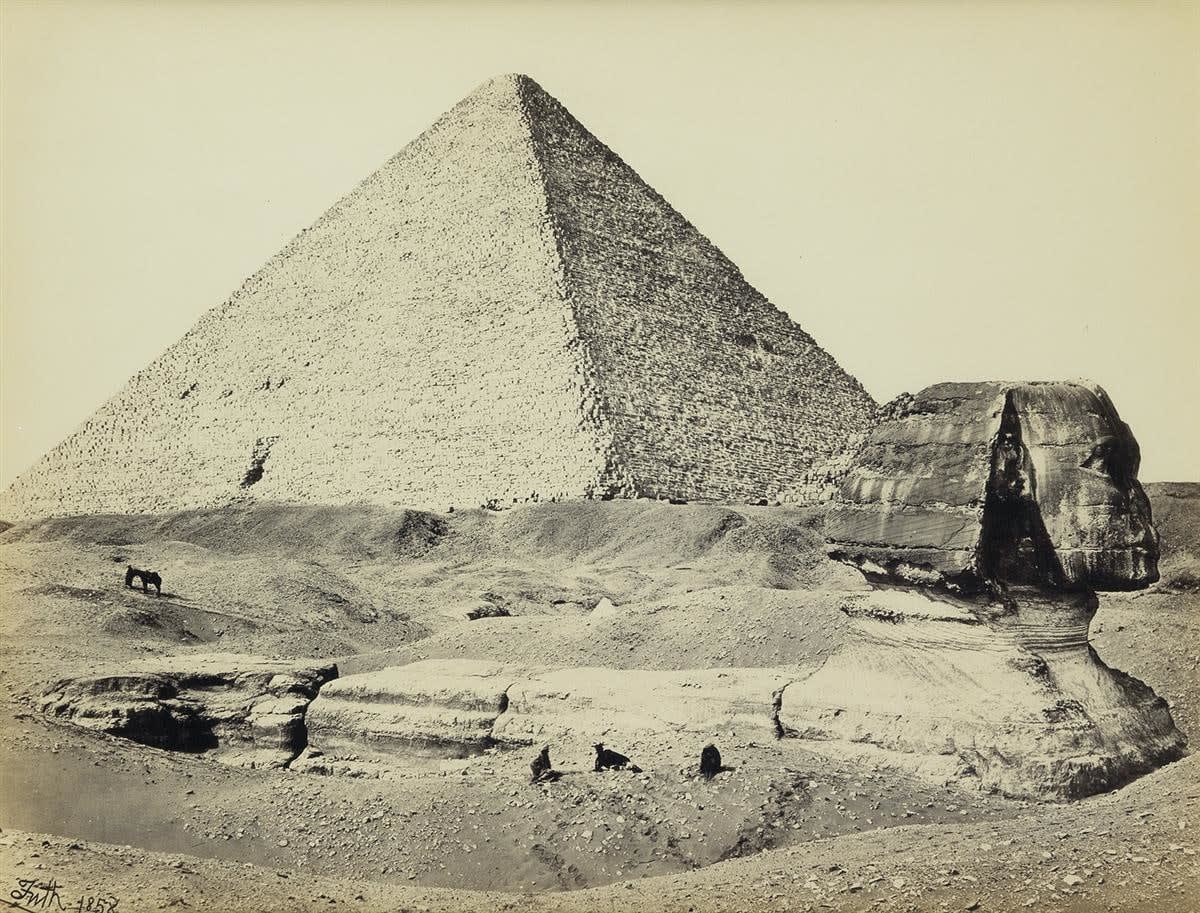 Francis Frith, The Great Pyramid and the Sphinx, 1858